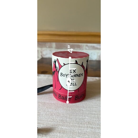 "Ex Boyfriends Burn In Hell" Candle In Glass Jar With Box - Red Gift Girlfriends - Picture 11 of 11